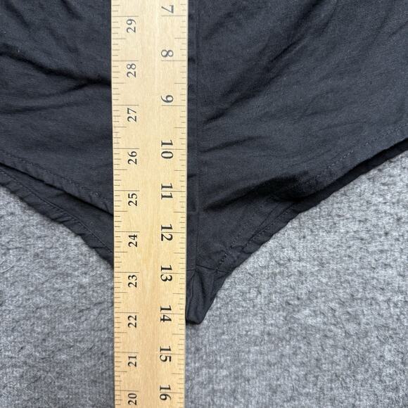 Anthropologie Linen Blend Lounge Shorts Women’s Medium Black Lightweight Pockets - Picture 7 of 7